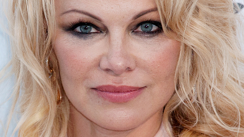 Pamela Anderson on a red carpet