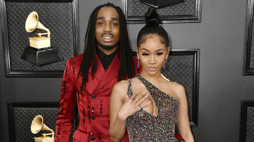 Saweetie and Quavo on the red carpet