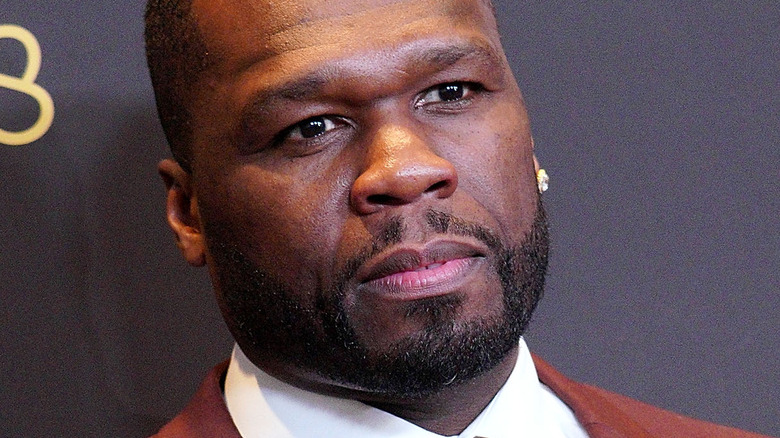 50 Cent smirking