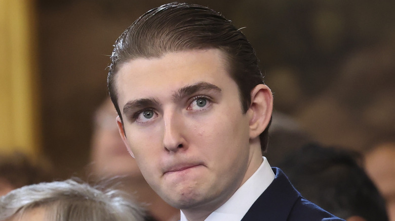 Barron Trump at Donald Trump's inauguration in January 2025