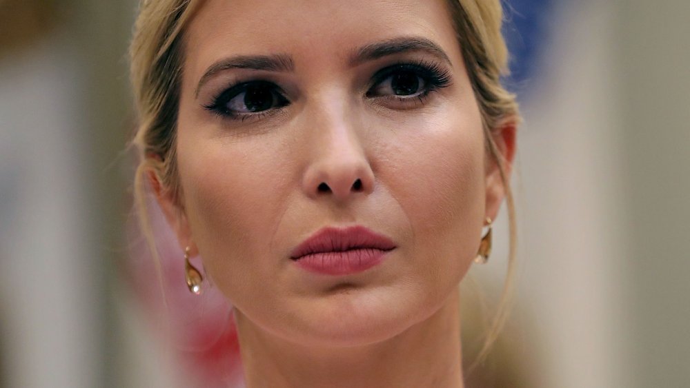 Ivanka Trump at a listening session with military spouses at the White House 
