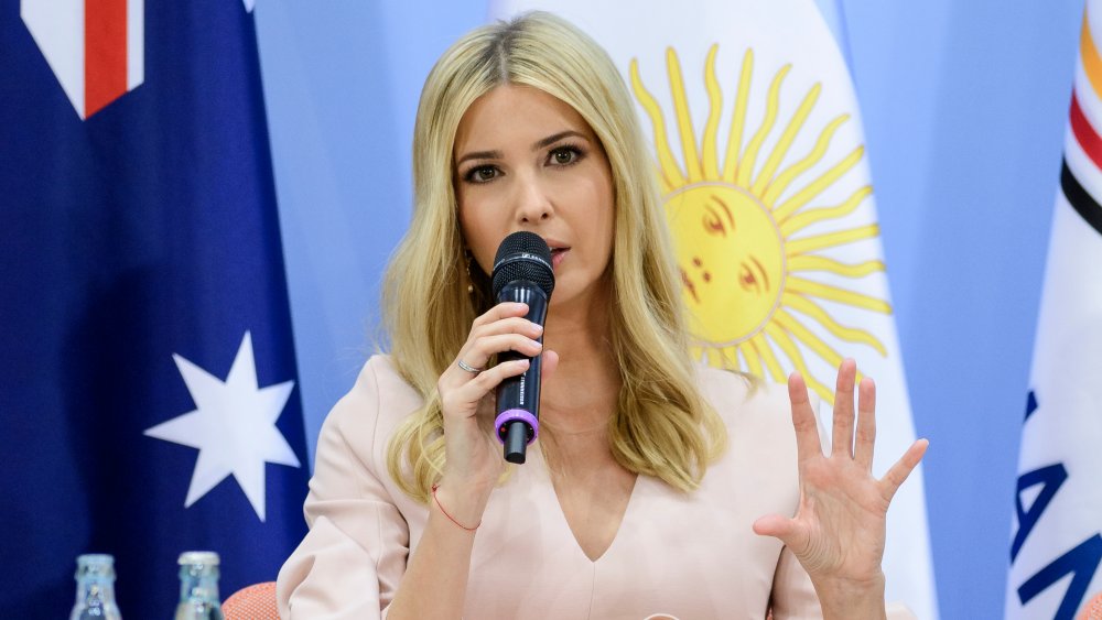 Ivanka Trump speaking at the Women's Entrepreneur Finance Initiative at the G20 summit 