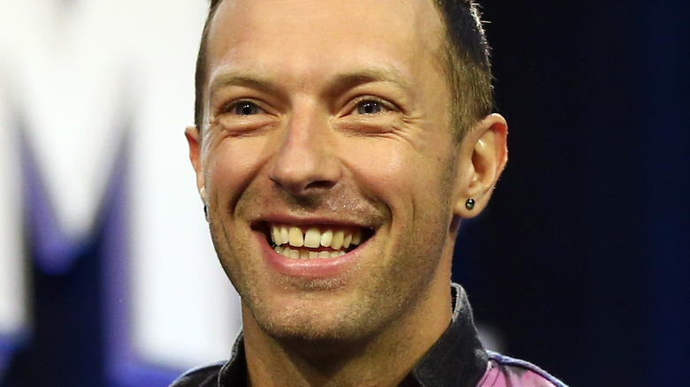 Chris Martin gazing in front