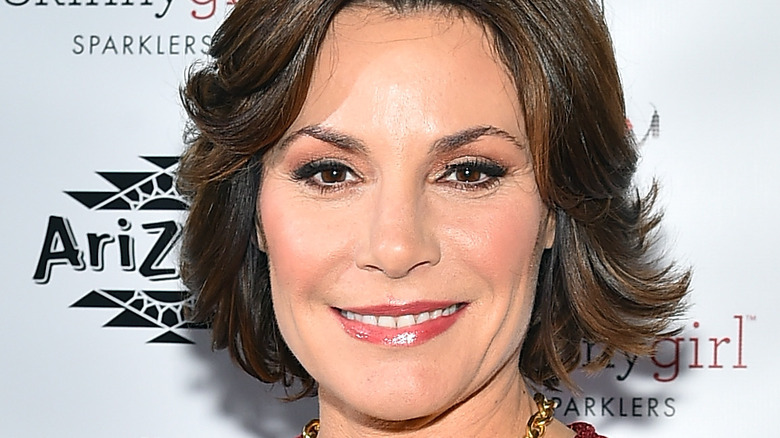 Luann De Lesseps on a red carpet