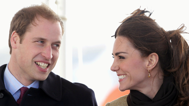 Prince William and Kate Middleton smiling