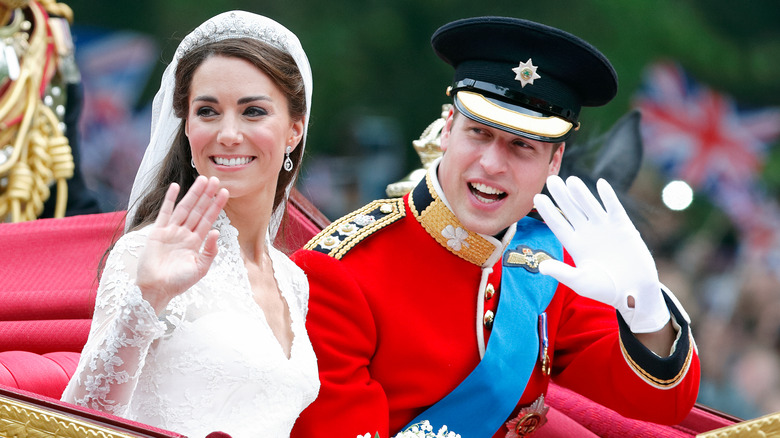 Prince William and Kate Middleton wedding day