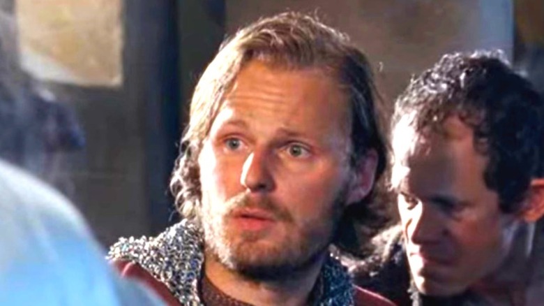 Rupert Young on the set of "Merlin" 