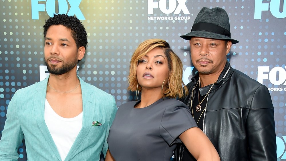 Empire cast members Jussie Smollett, Taraji P. Henson, and Terrence Howard