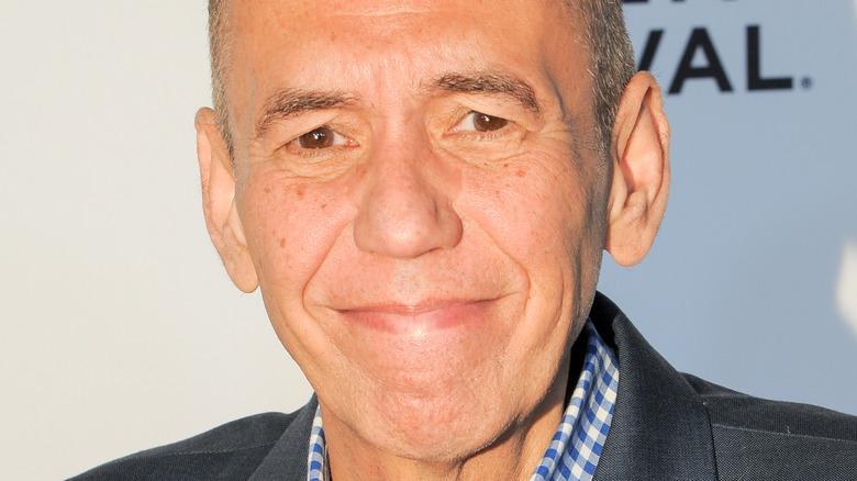 Gilbert Gottfried check shirt smiling