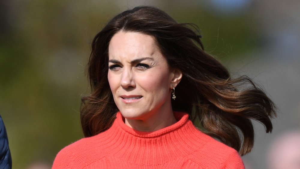 Catherine, Duchess of Cambridge watches Gaelic Football and Hurling as part of their visit to Salthill Knocknacarra GAA Club