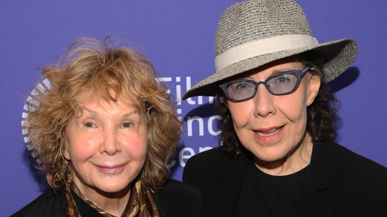 Lily Tomlin and Jane Wagner smiling