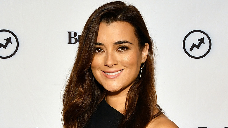 Cote de Pablo smiling on the red carpet