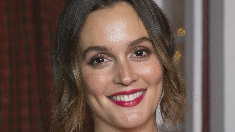 Leighton Meester smiling