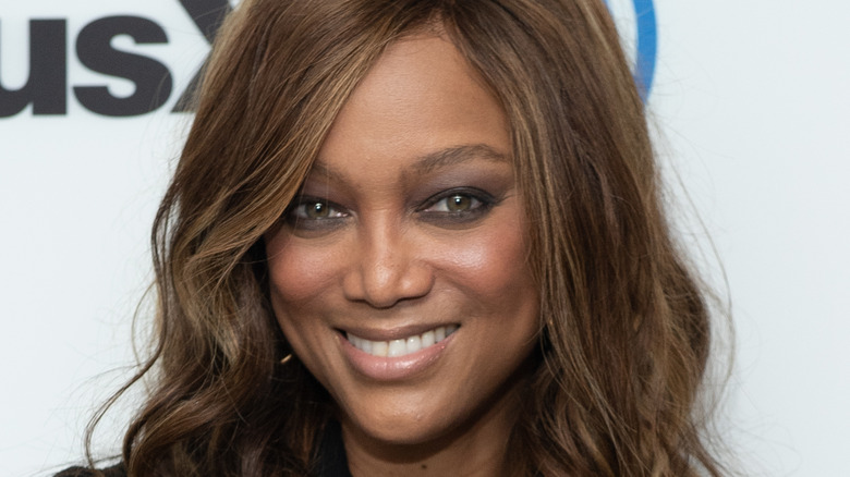 Tyra Banks smiling