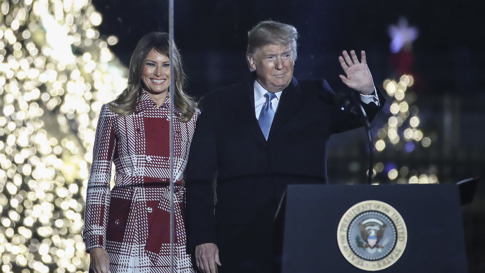 This Trump And Melania Christmas Portrait Is Causing A Stir