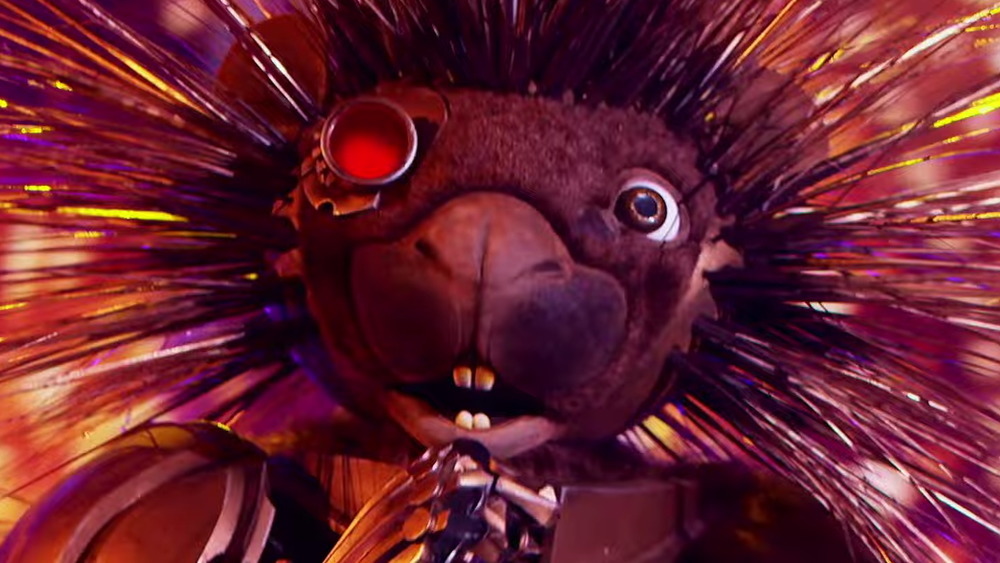 The Masked Singer's Robopine performing on stage