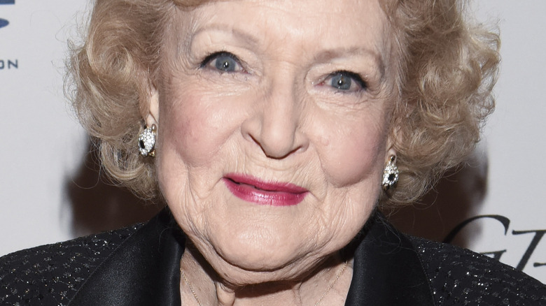 Betty White posing