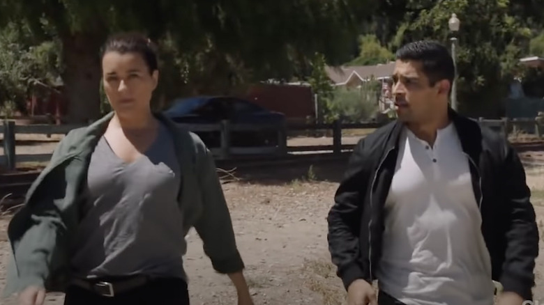 Cote de Pablo and Wilmer Valderrama in NCIS