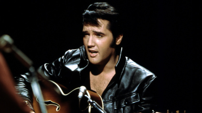 Elvis Presley black leather jacket