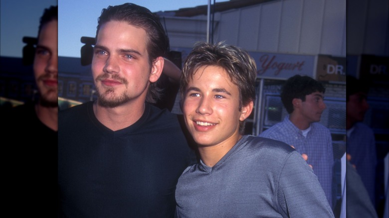 Jonathan Taylor Thomas and Scott Bairstow at movie premiere