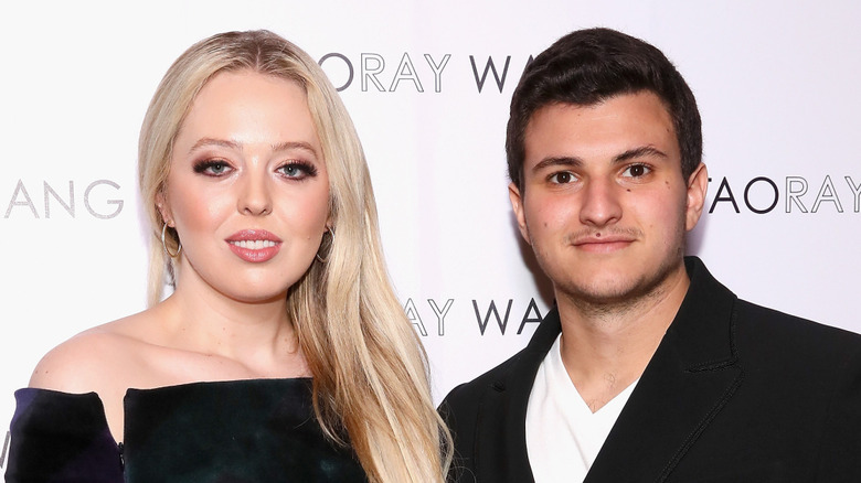 Tiffany Trump and Michael Boulos pose in 2019
