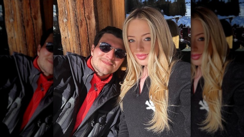Michael Boulos and Tiffany Trump take selfie during winter vacation