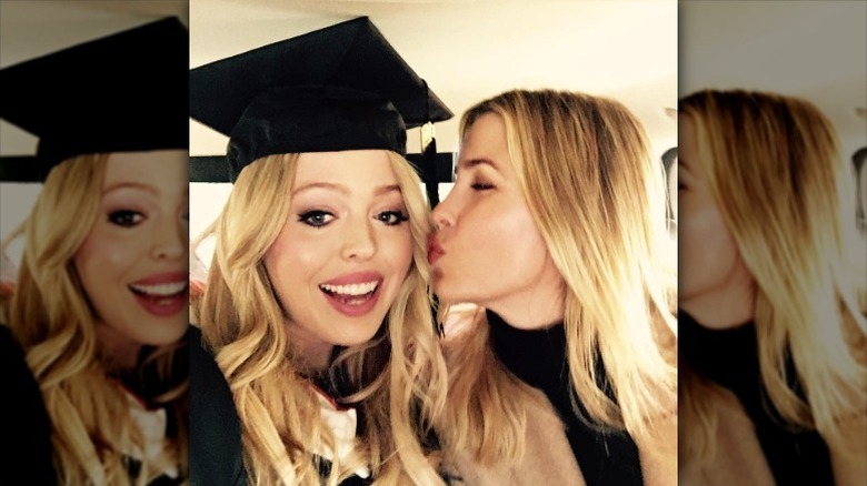 Ivanka Trump kisses Tiffany on her graduation