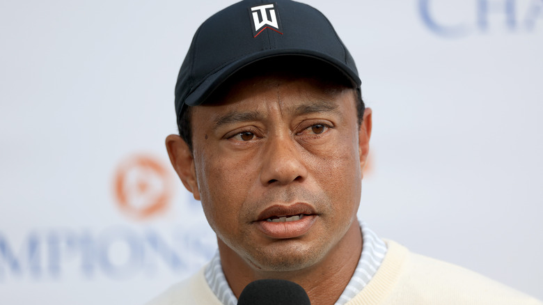 Tiger Woods speaking