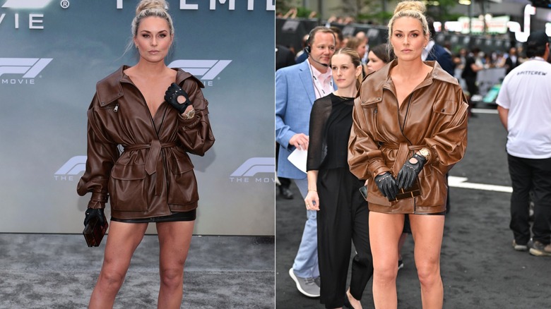 Lindsey Vonn at the F1 Movie premiere