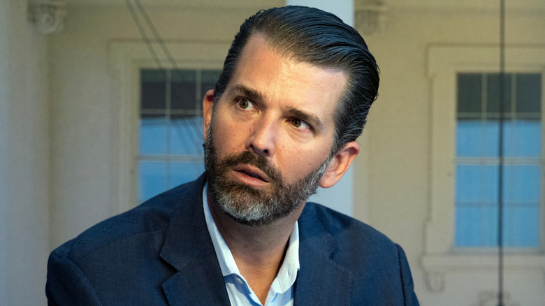 Donald Trump Jr. looking confused