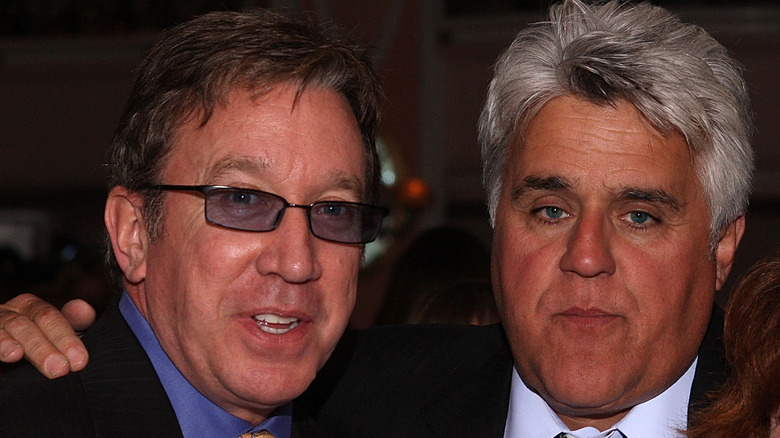 Tim Allen and Jay Leno pose together
