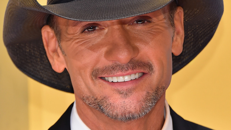 Tim McGraw wearing cowboy hat