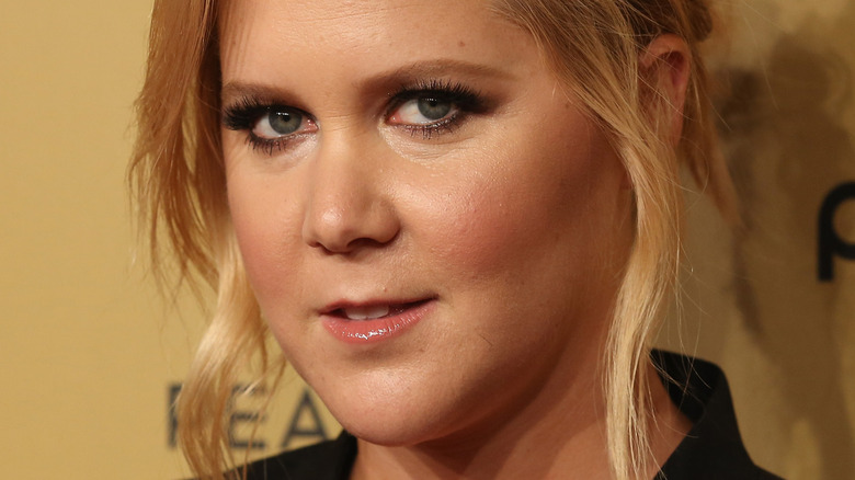 Amy Schumer smirking 