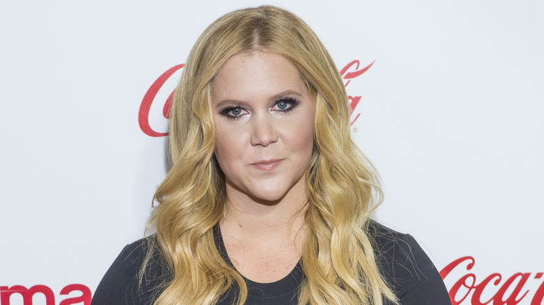 Amy Schumer smirking 
