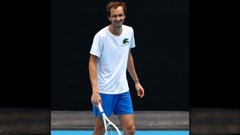 Daniil Medvedev smiling