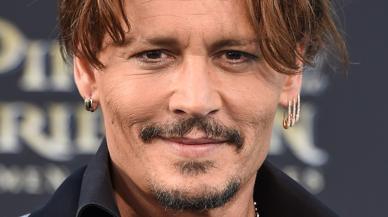 Johnny Depp smiling 