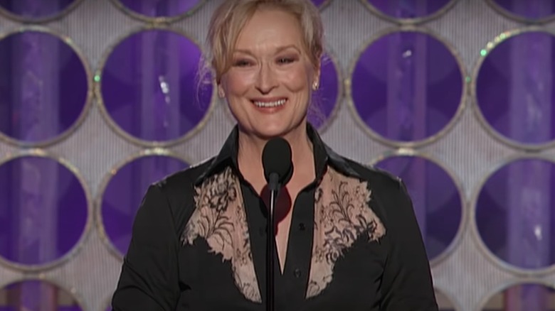 Meryl Streep laughing