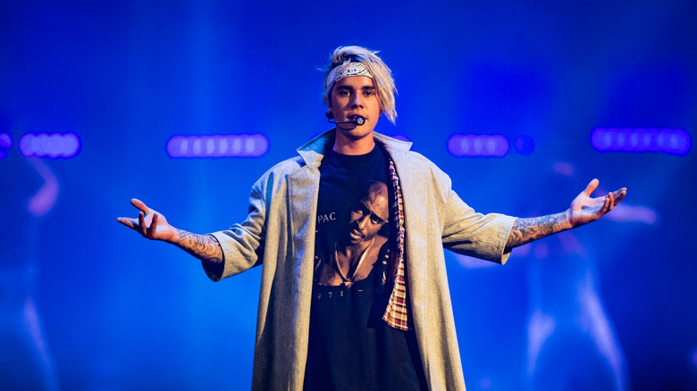 Justin Bieber performing