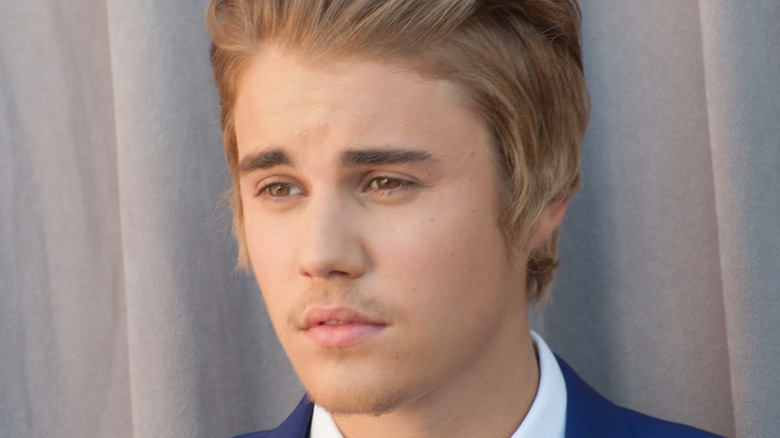 Justin Bieber poses for a photo