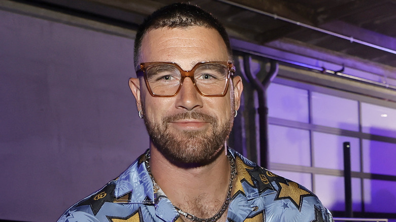 Travis Kelce with glasses
