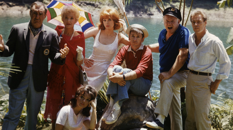 Gilligan's Island cast members pose in character