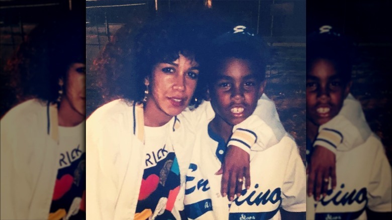 Young TJ Jackson with Dee Dee Jackson 