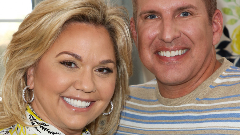 Julie Chrisley and Todd Chrisley smling