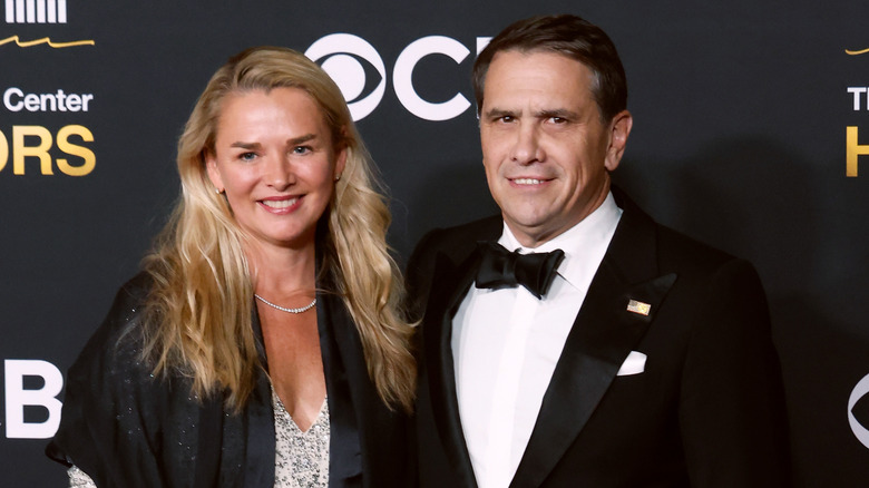 Up-close photo of Todd Blanche and wife Kristine Blanche.