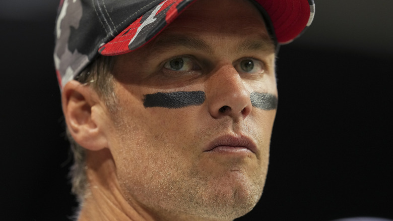 Tom Brady staring