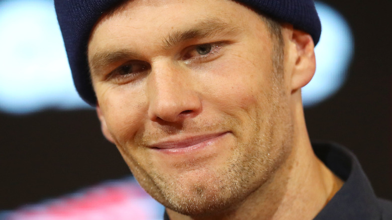 Tom Brady smirking