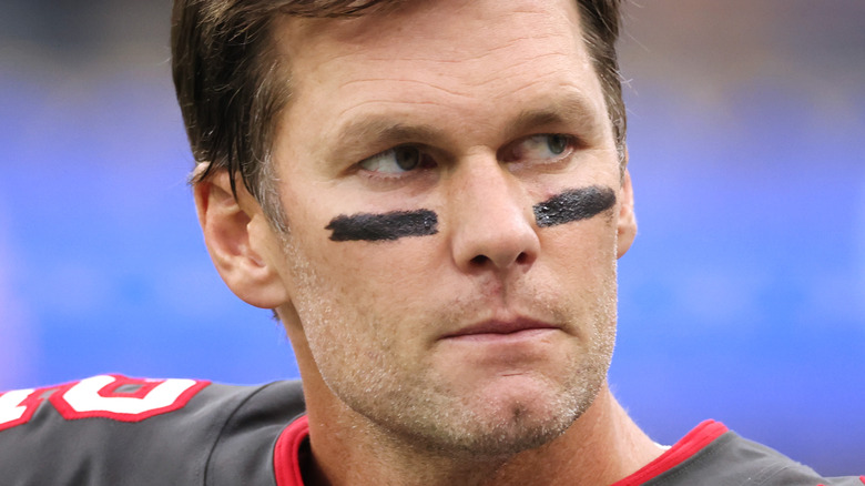 Tom Brady scowling