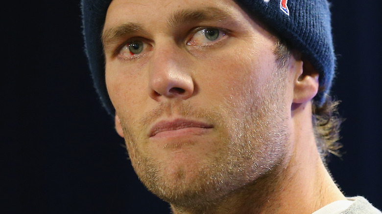 Tom Brady looking away