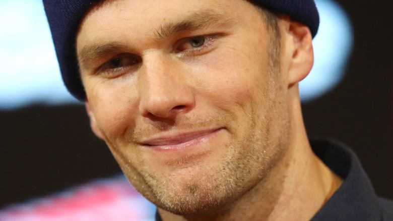Tom Brady wearing a hat