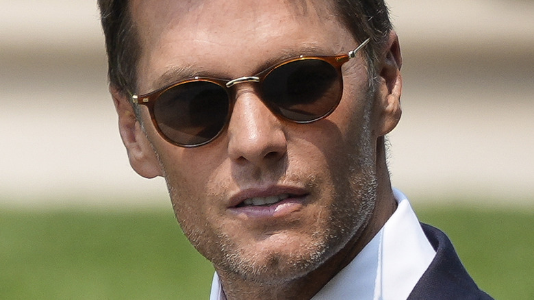 Tom Brady in sunglasses at White House 